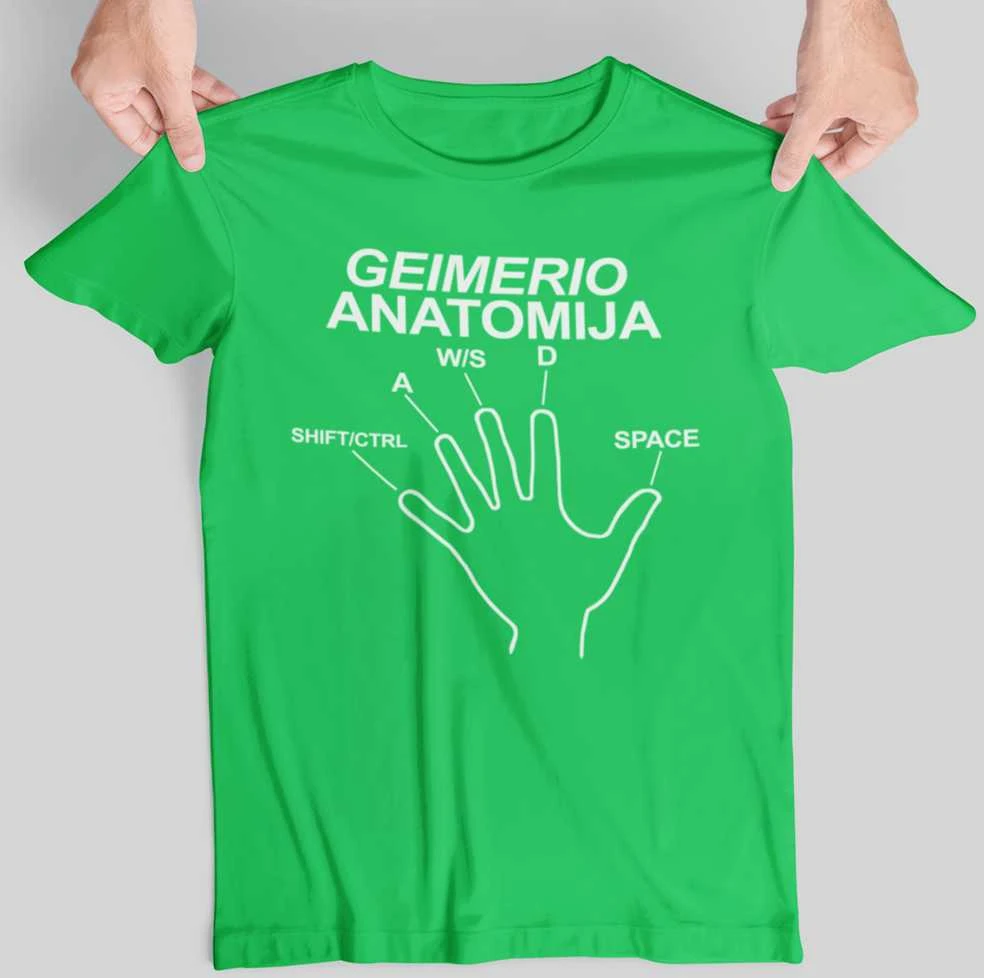 Marškinėliai "Geimerio anatomija"