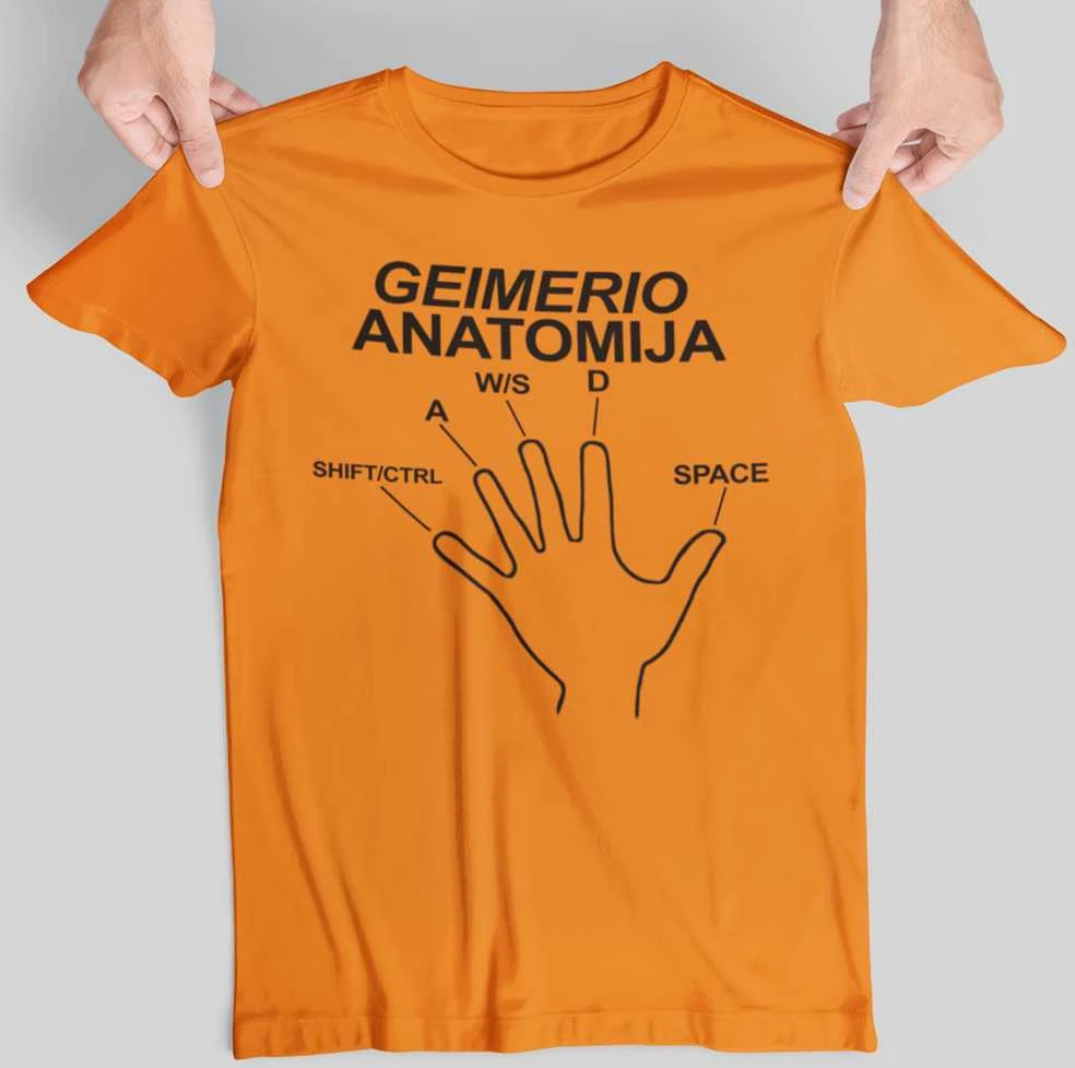 Marškinėliai "Geimerio anatomija"