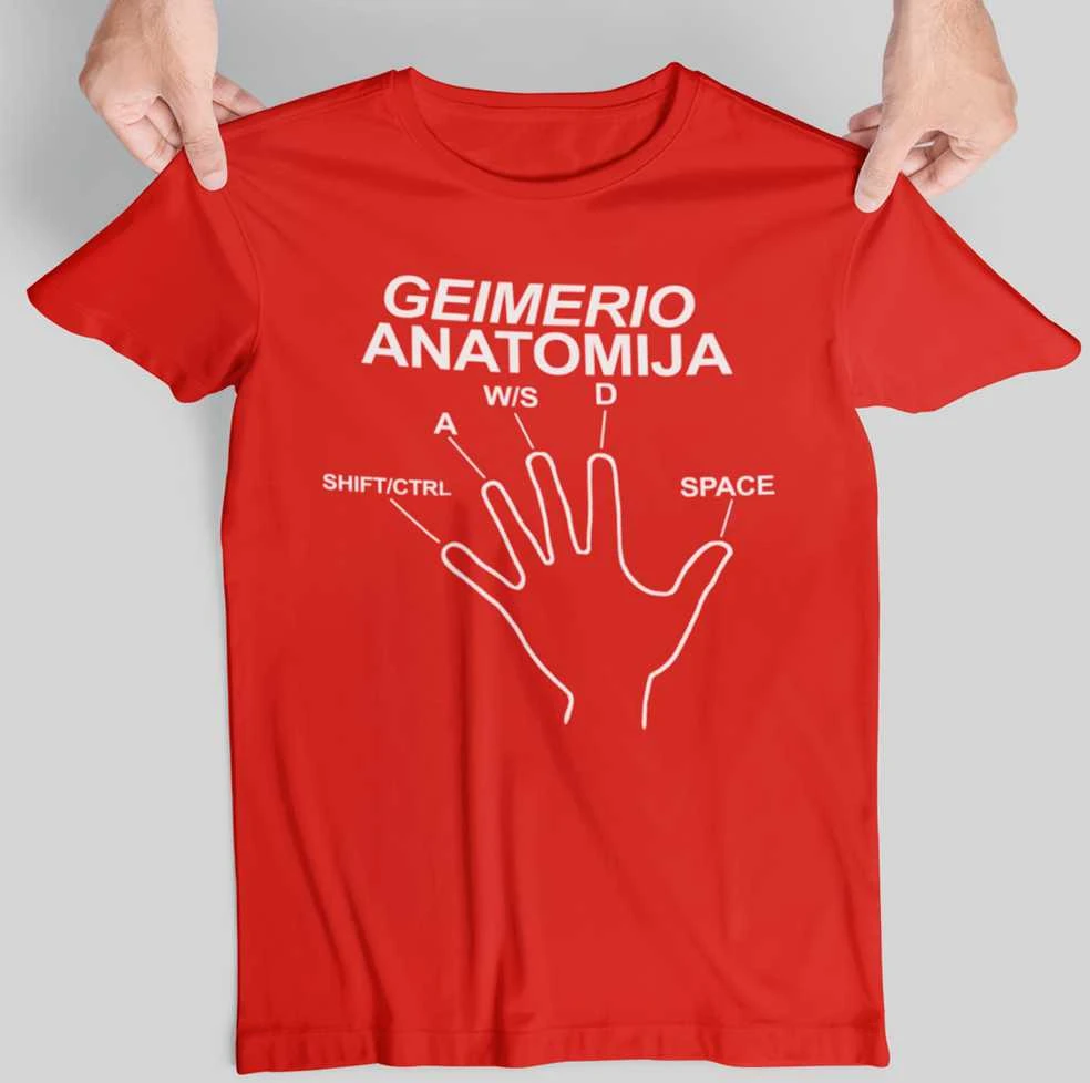 Marškinėliai "Geimerio anatomija"