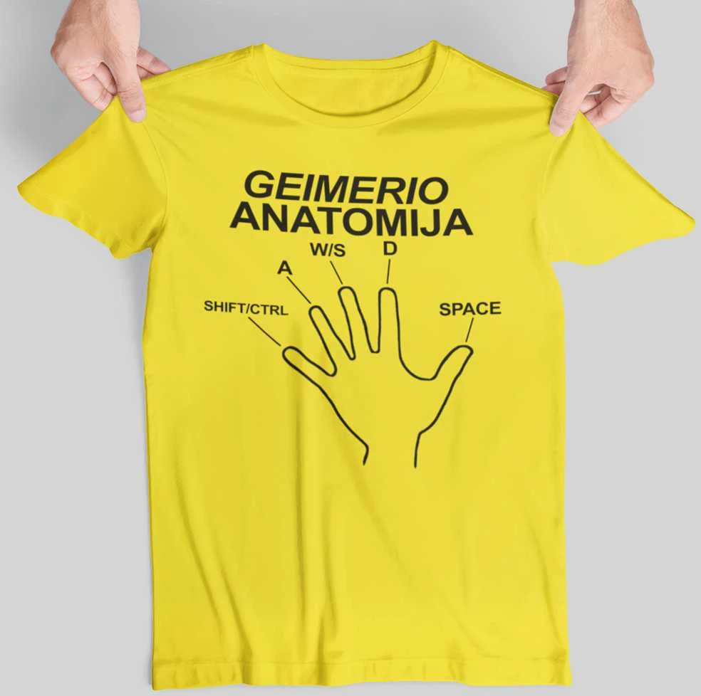 Marškinėliai "Geimerio anatomija"