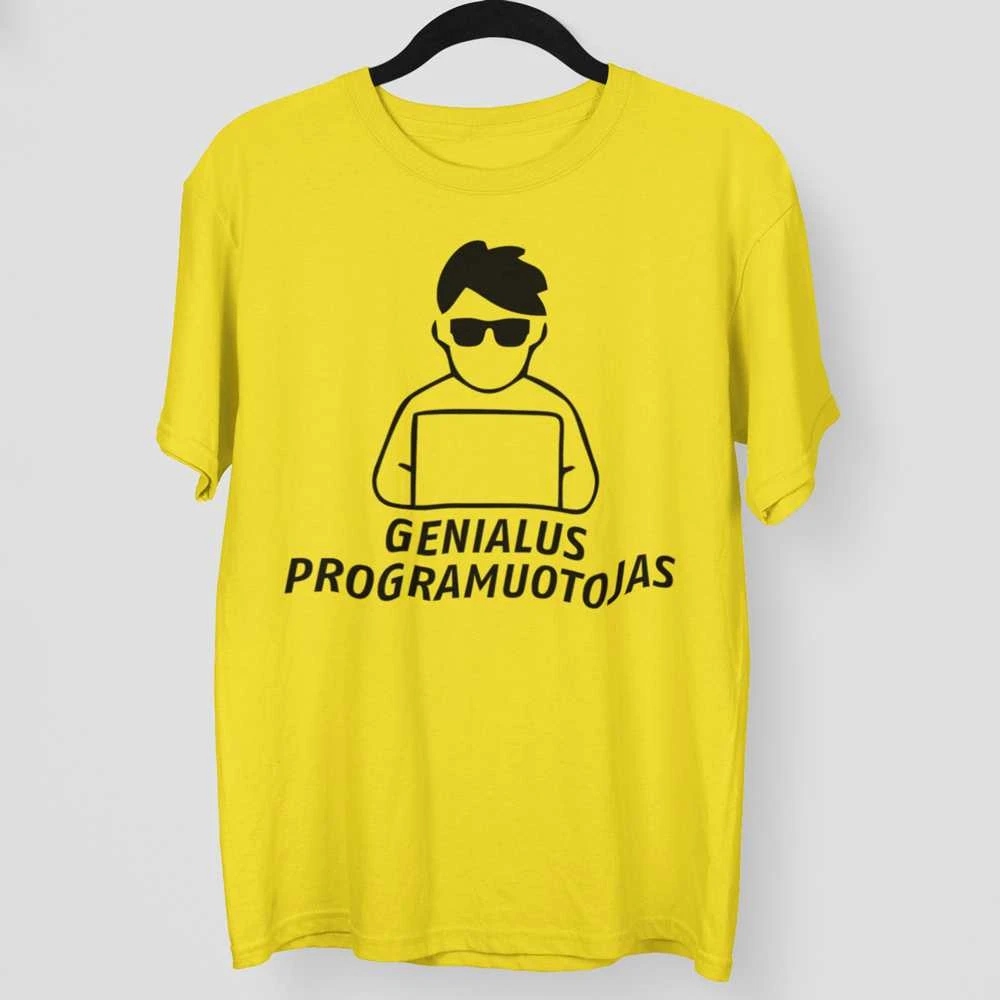 Marškinėliai "Genialus programuotojas"
