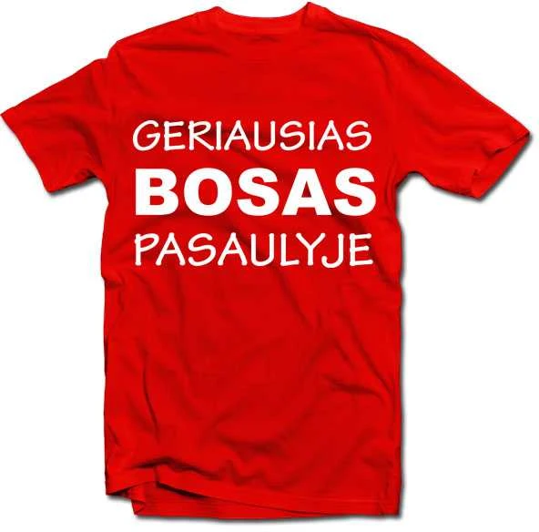 Marškinėliai "Geriausias bosas pasaulyje"