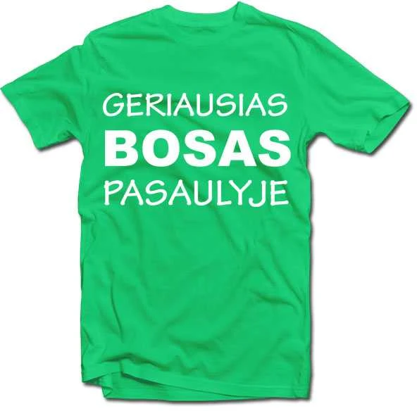 Marškinėliai "Geriausias bosas pasaulyje"