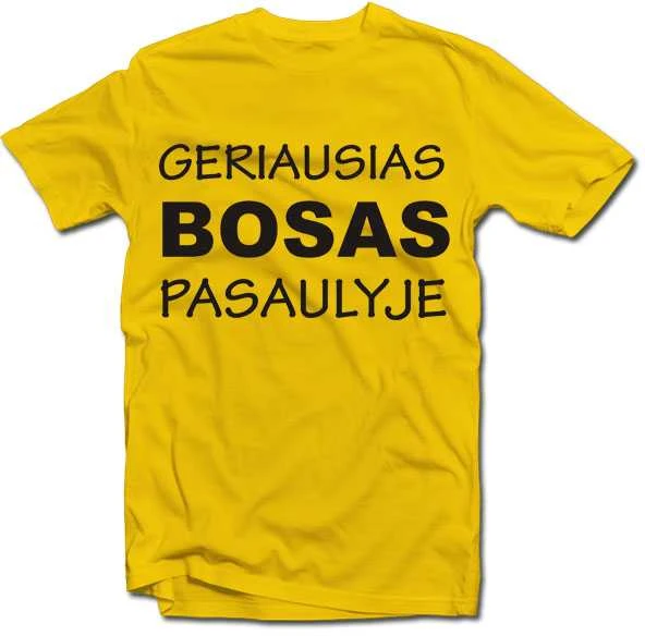Marškinėliai "Geriausias bosas pasaulyje"