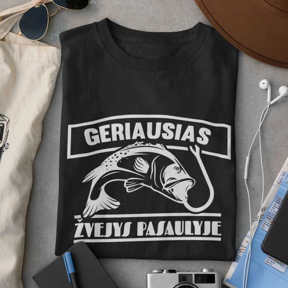 Marškinėliai "Geriausias žvejys pasaulyje"