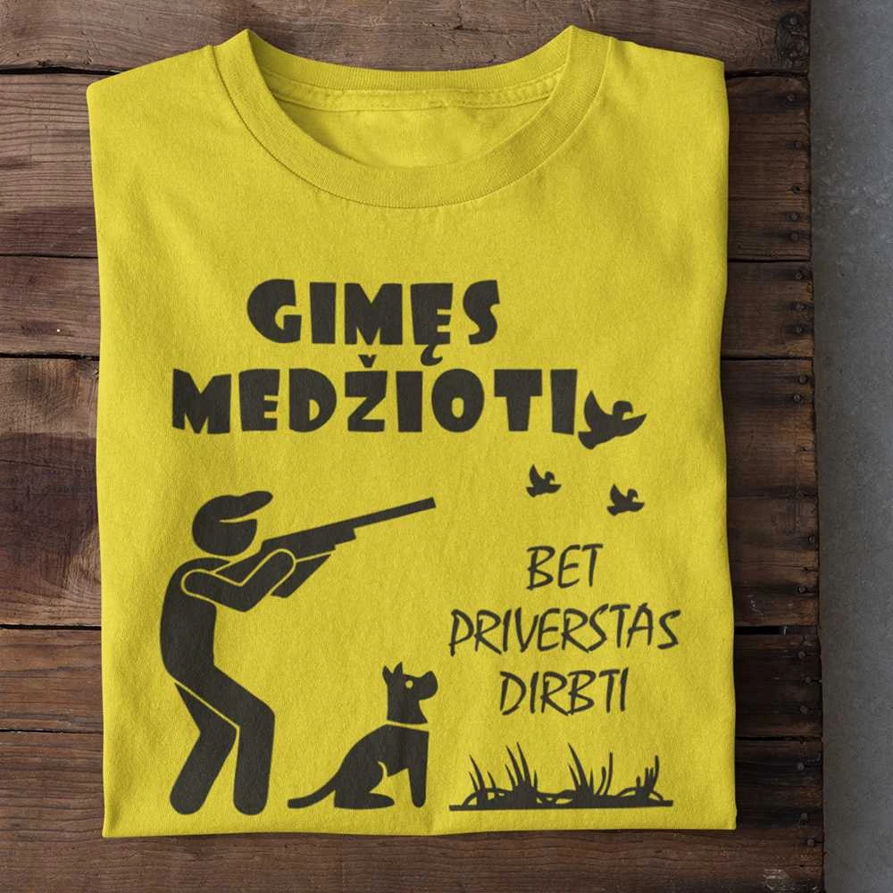 Marškinėliai "Gimęs medžioti"