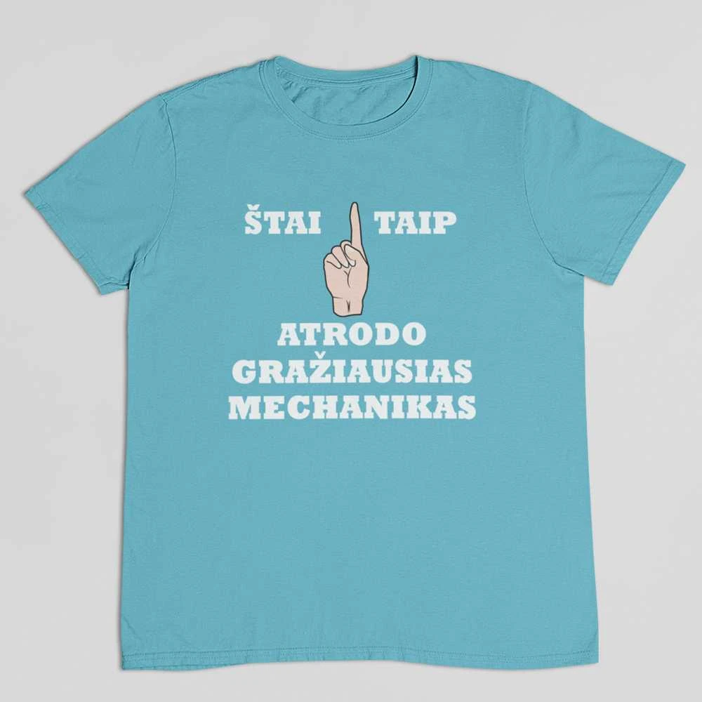Marškinėliai "Gražiausias mechanikas"
