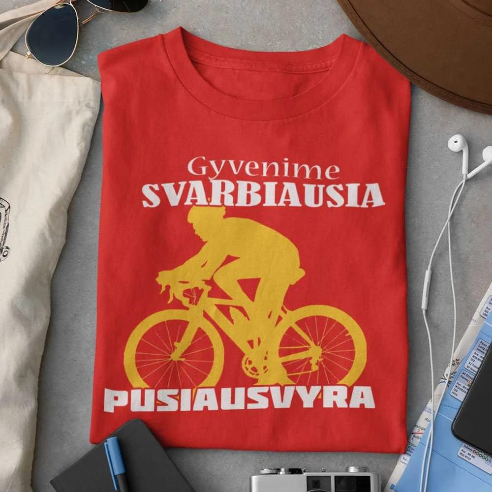 Marškinėliai "Gyvenime svarbiausia pusiausvyra"