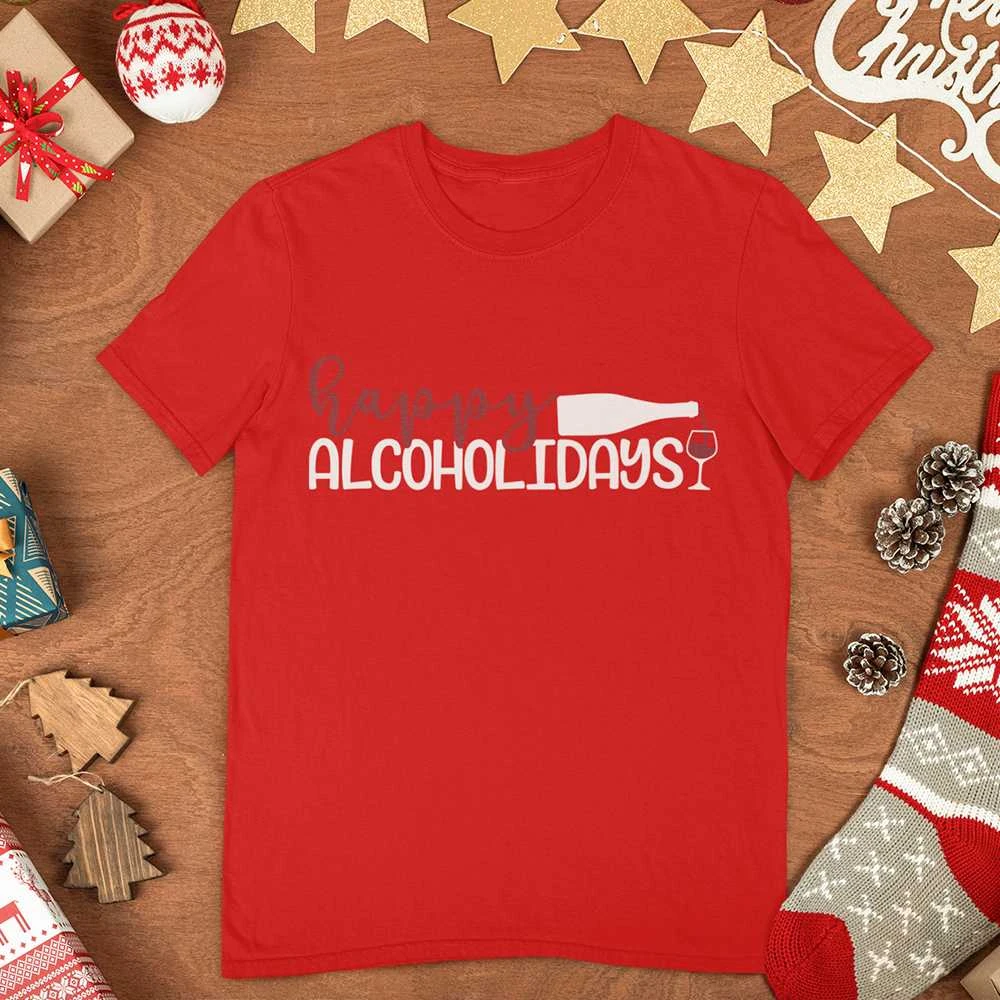 Marškinėliai "Happy alcoholidays"