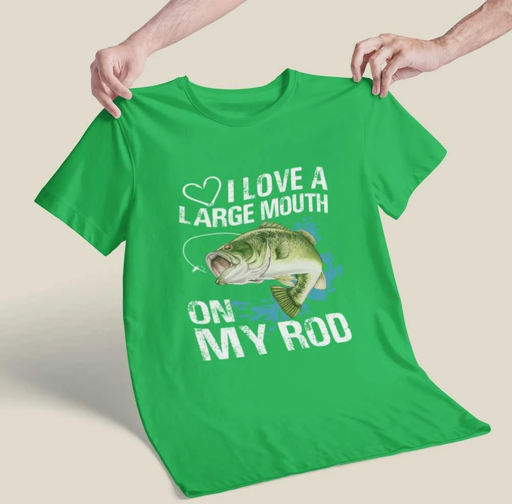 Marškinėliai "I love a large mouth"
