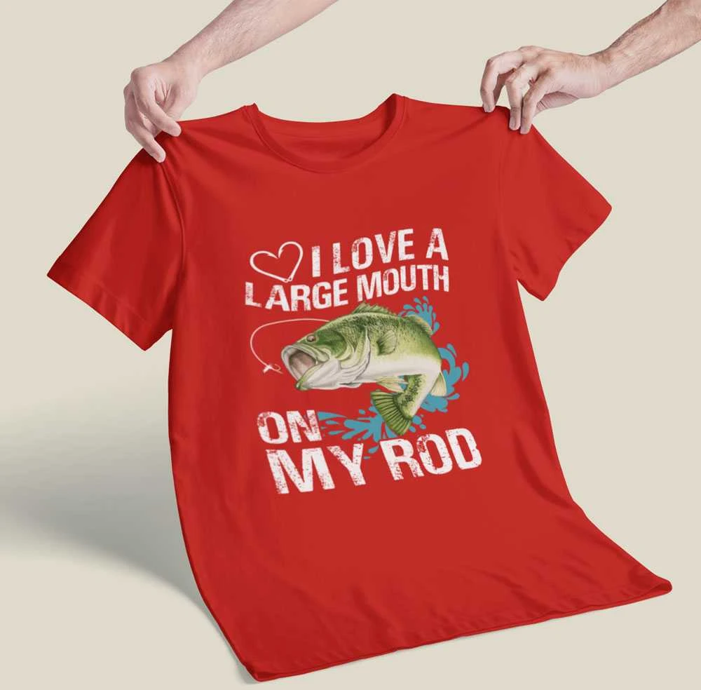 Marškinėliai "I love a large mouth"