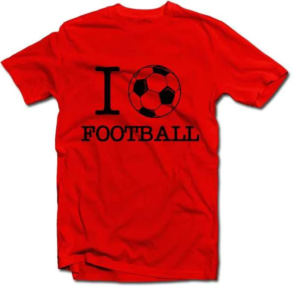 Marškinėliai "I love football"