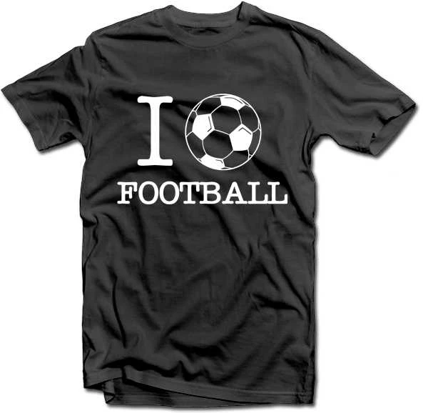 Marškinėliai "I love football"