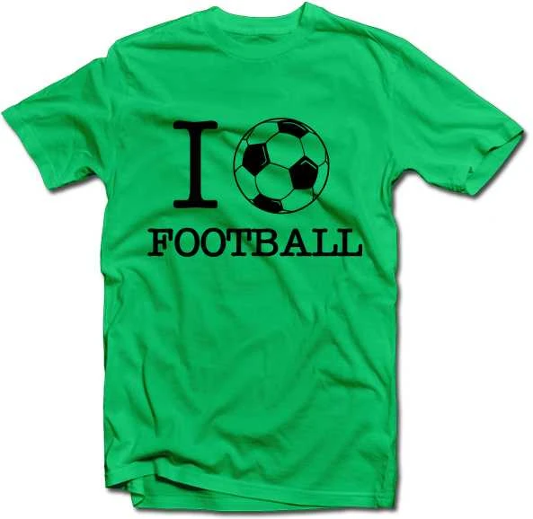 Marškinėliai "I love football"