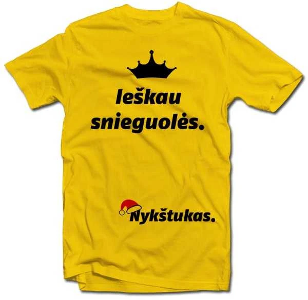 Marškinėliai "Ieškau snieguolės"