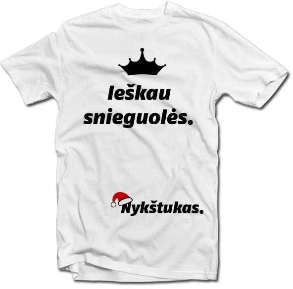 Marškinėliai "Ieškau snieguolės"