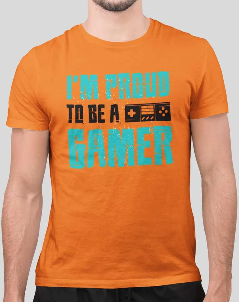 Marškinėliai "I'm proud to be a gamer"