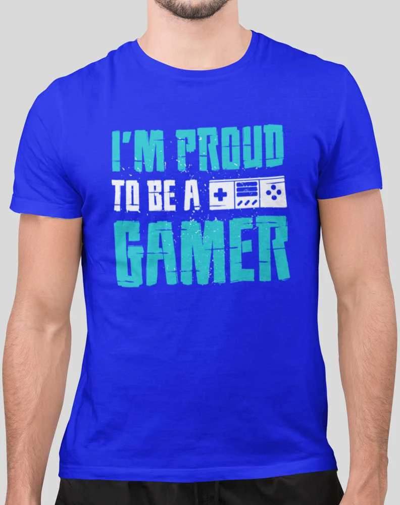 Marškinėliai "I'm proud to be a gamer"