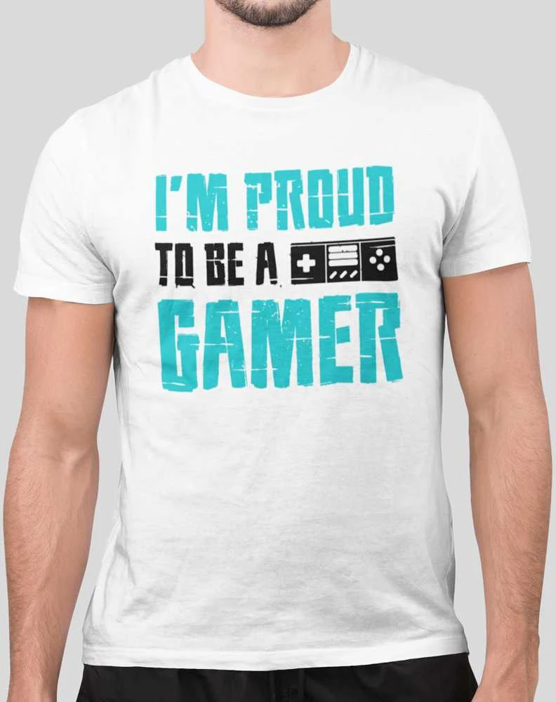 Marškinėliai "I'm proud to be a gamer"