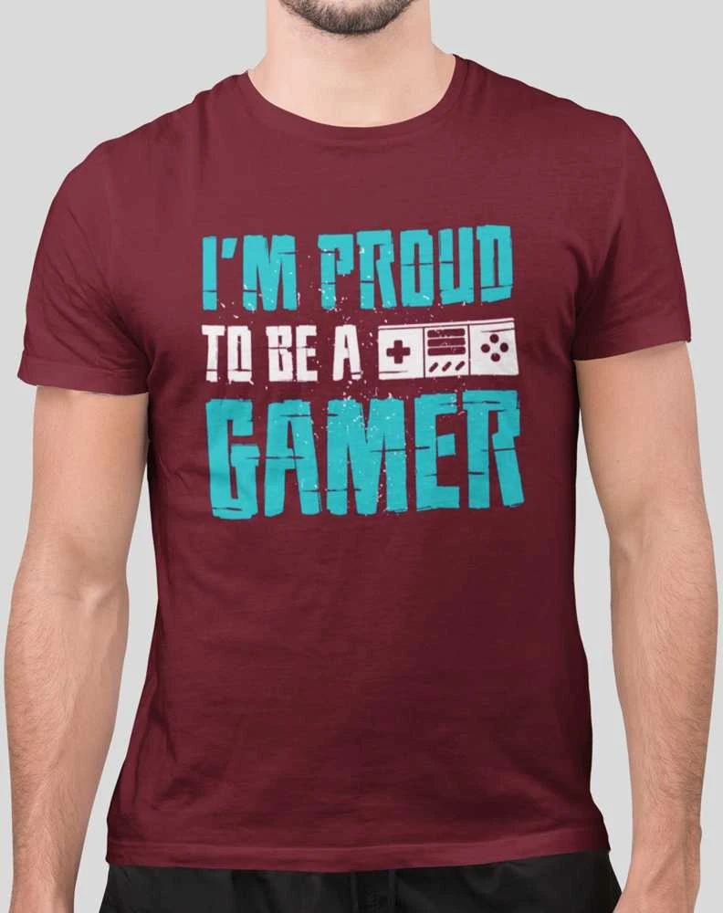 Marškinėliai "I'm proud to be a gamer"