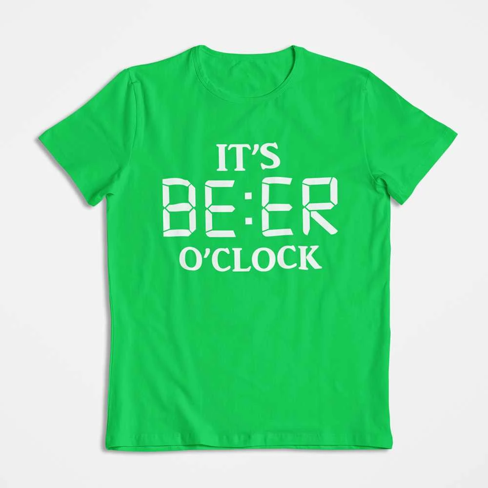 Marškinėliai "It's beer o'clock"
