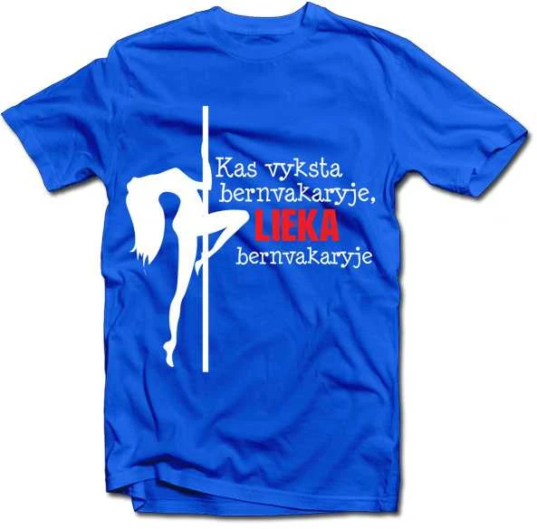 Marškinėliai "Kas vyksta bernvakaryje, lieka bernvakaryje"