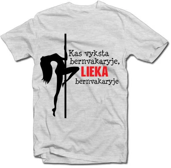 Marškinėliai "Kas vyksta bernvakaryje, lieka bernvakaryje"
