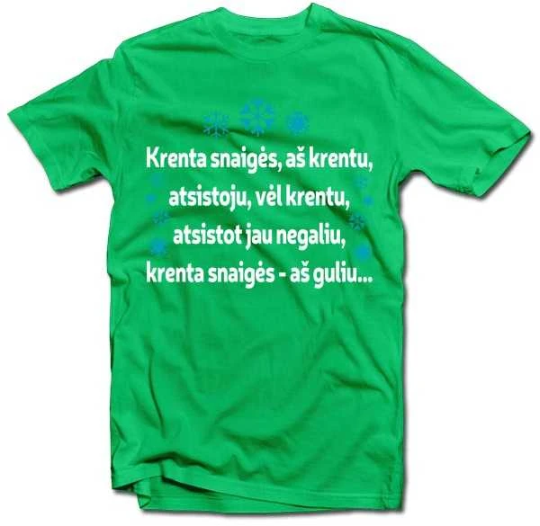Marškinėliai "Krenta snaigės..."
