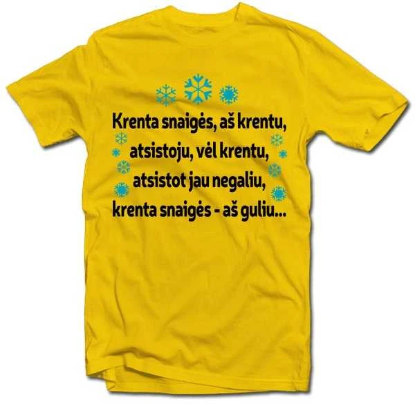 Marškinėliai "Krenta snaigės..."