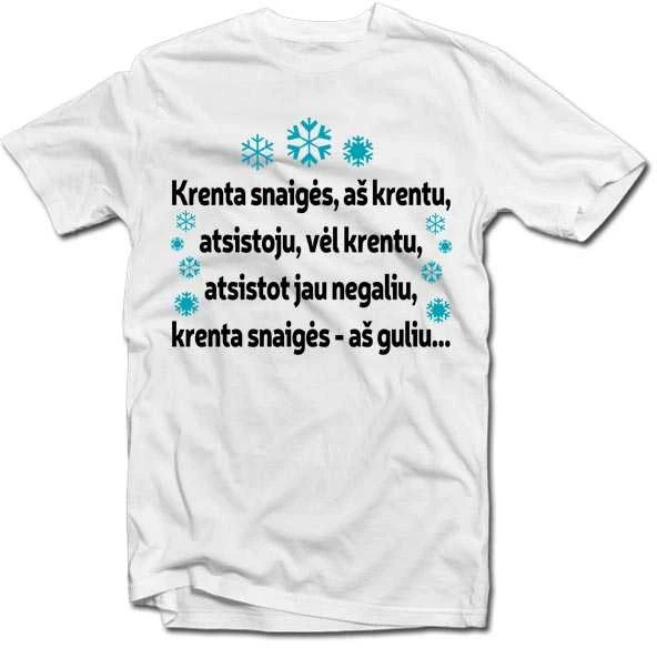Marškinėliai "Krenta snaigės..."
