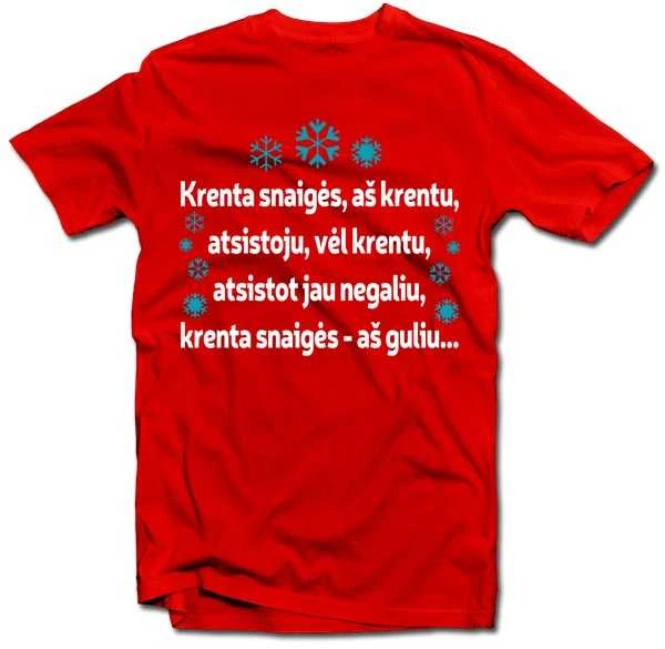 Marškinėliai "Krenta snaigės..."