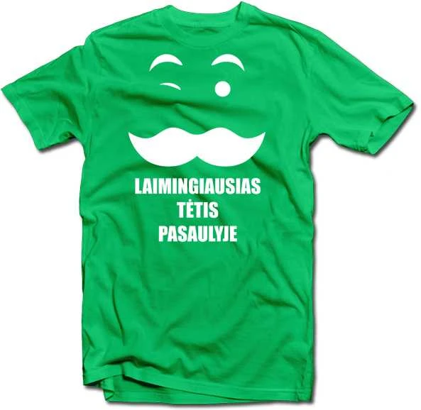 Marškinėliai "Laimingiausias tėtis pasaulyje"