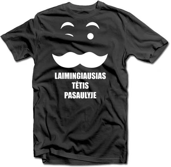 Marškinėliai "Laimingiausias tėtis pasaulyje"