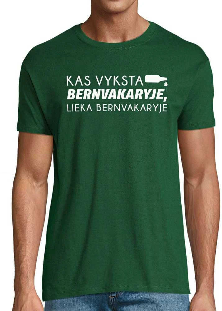 Marškinėliai "Lieka bernvakaryje"