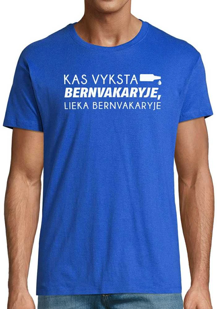 Marškinėliai "Lieka bernvakaryje"