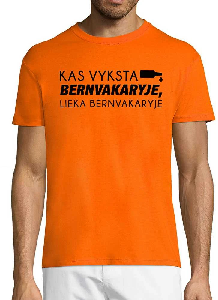 Marškinėliai "Lieka bernvakaryje"