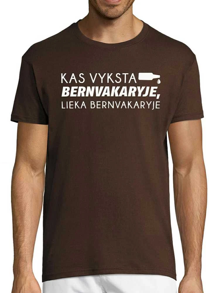 Marškinėliai "Lieka bernvakaryje"