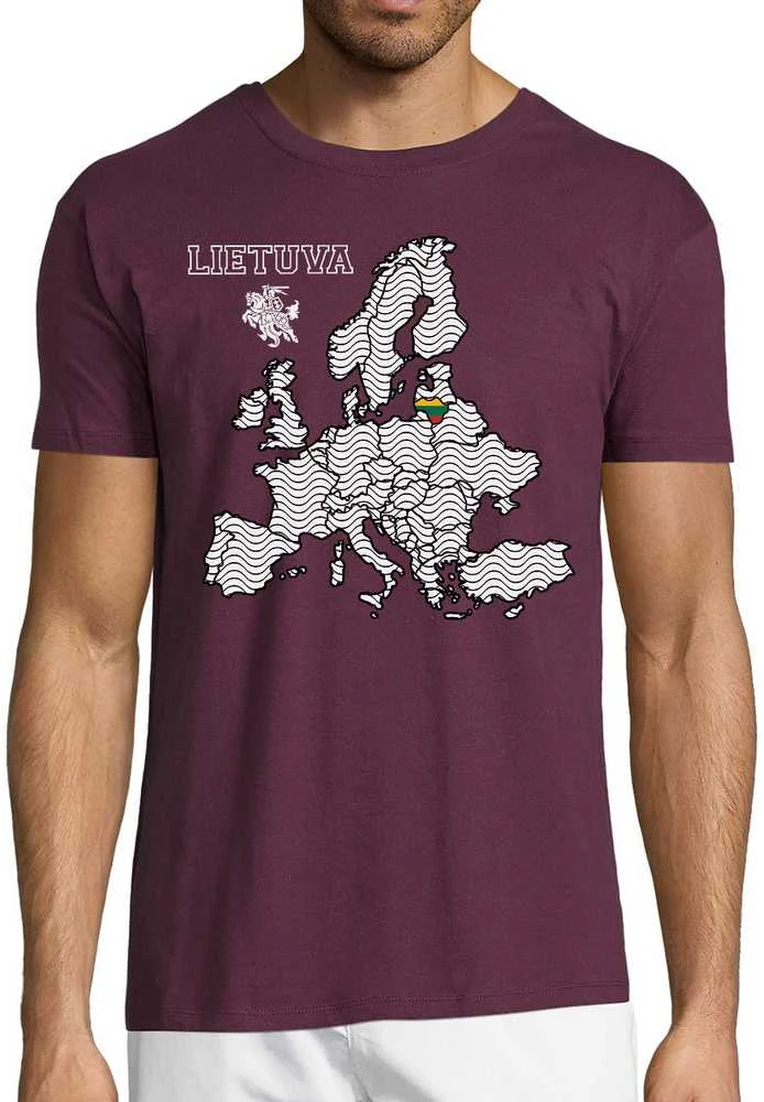 Marškinėliai "Lietuva Europos Širdyje"