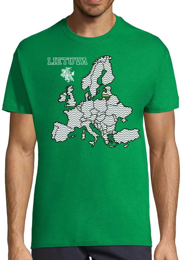 Marškinėliai "Lietuva Europos Širdyje"