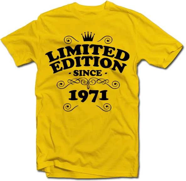 Marškinėliai "Limited edition" su Jūsų pasirinktais metais