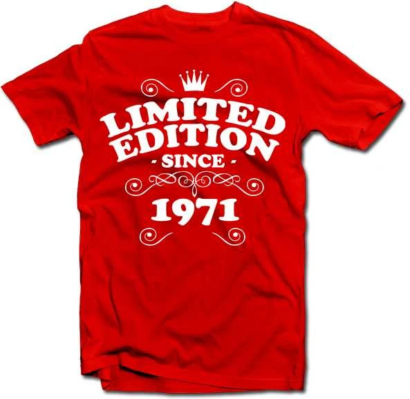 Marškinėliai "Limited edition" su Jūsų pasirinktais metais