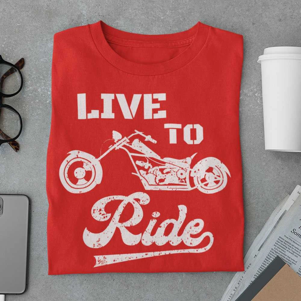 Marškinėliai "Live to ride"