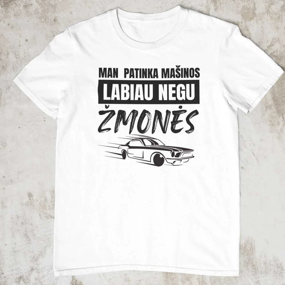 Marškinėliai "Man patinka mašinos"
