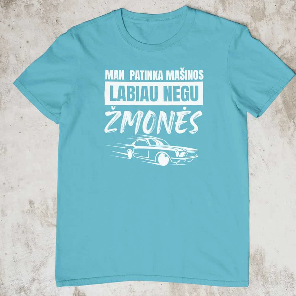 Marškinėliai "Man patinka mašinos"