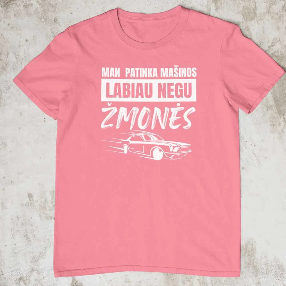 Marškinėliai "Man patinka mašinos"