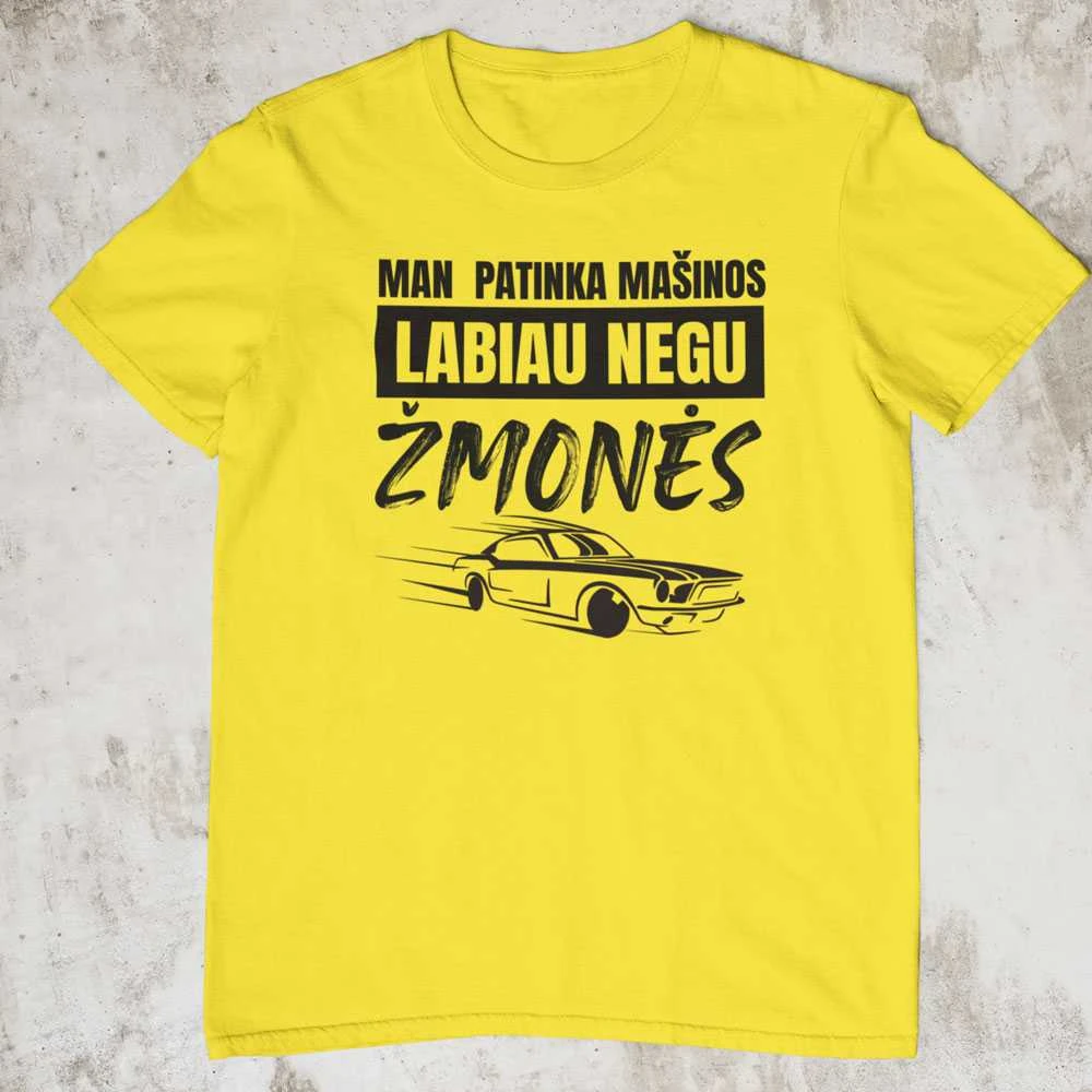Marškinėliai "Man patinka mašinos"