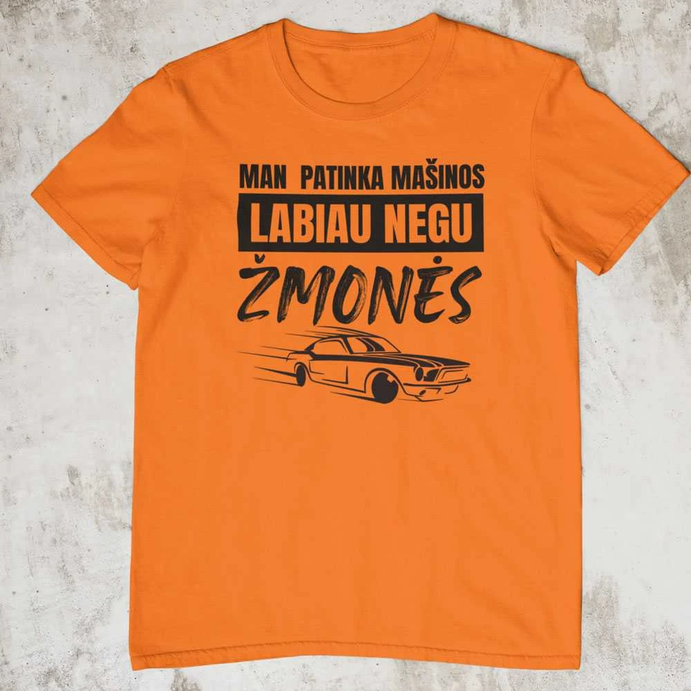Marškinėliai "Man patinka mašinos"