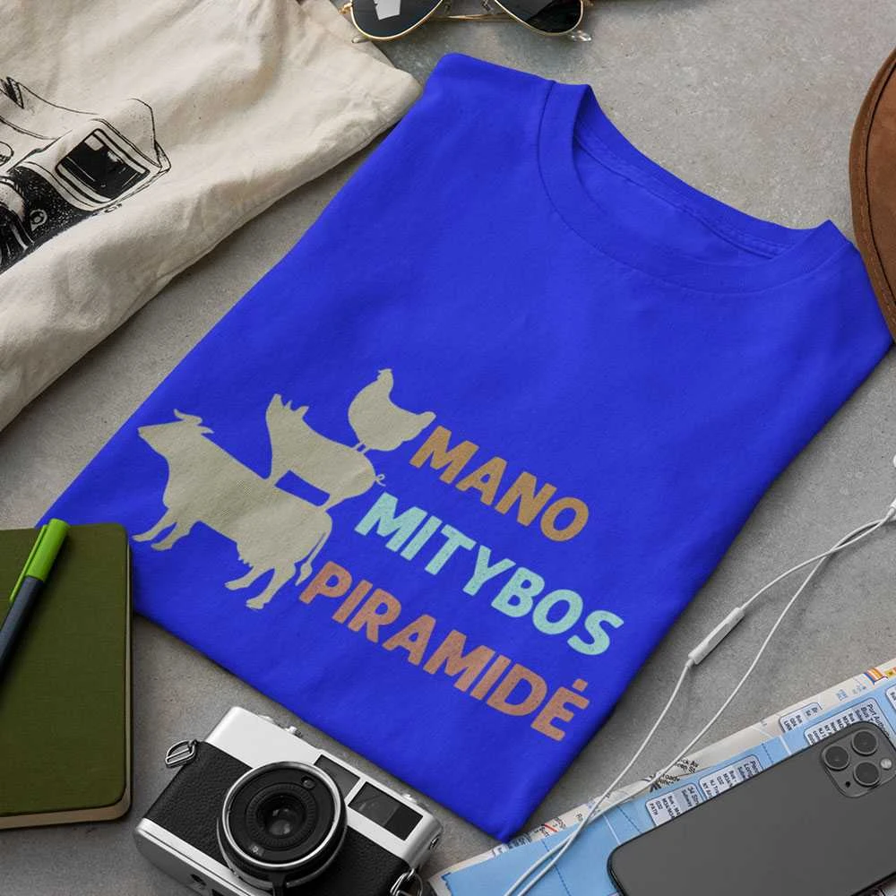 Marškinėliai "Mano mitybos piramidė"