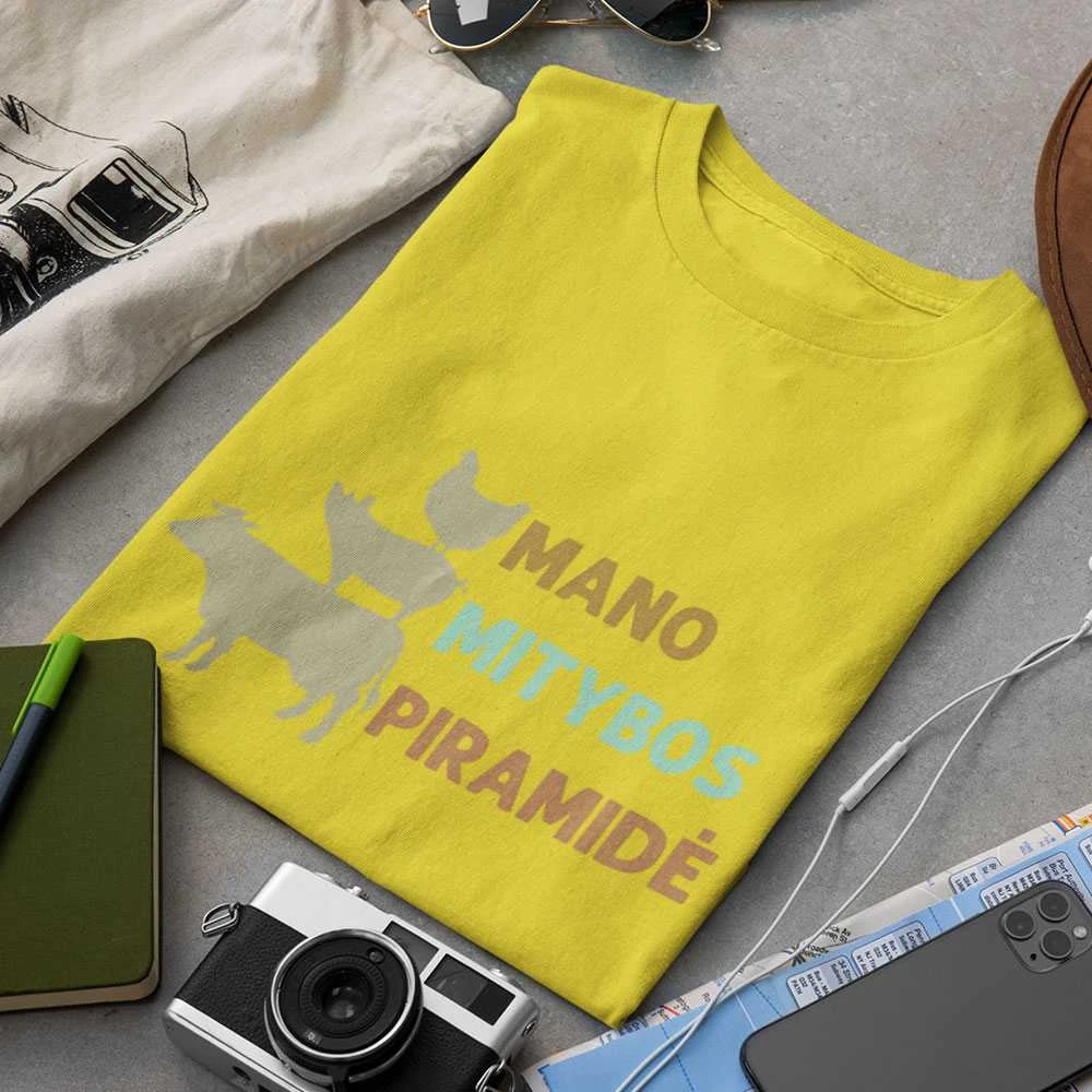 Marškinėliai "Mano mitybos piramidė"