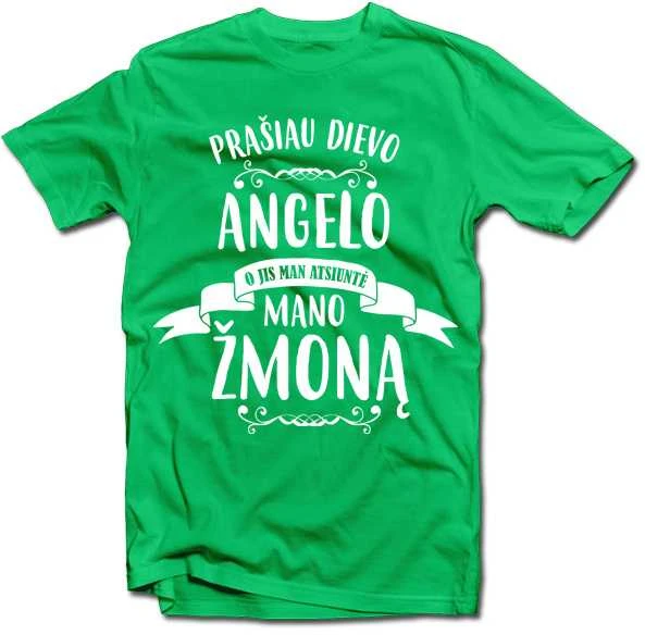 Marškinėliai "Mano žmona - Angelas"